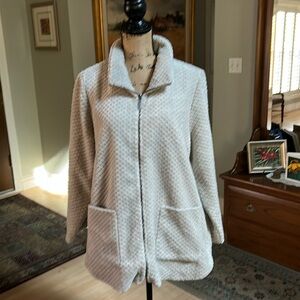 Habitat Large New with Tag Thermal Fleece Jacket, Gray, High/Low